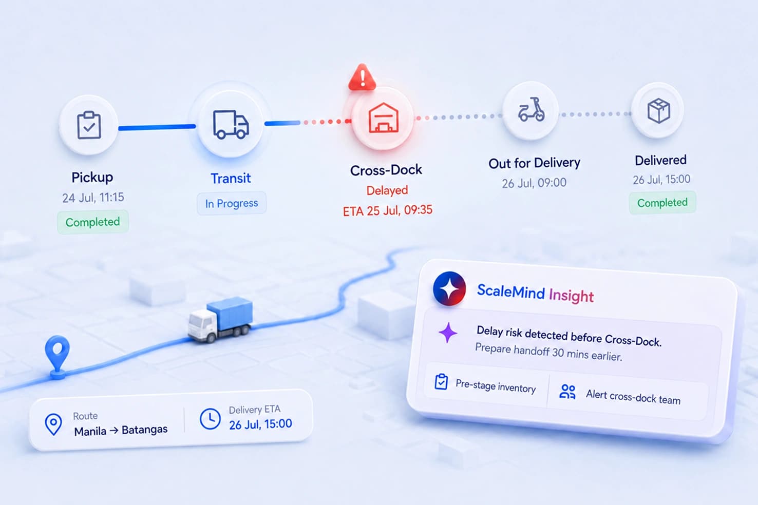 Multi-Stage Shipment Tracker