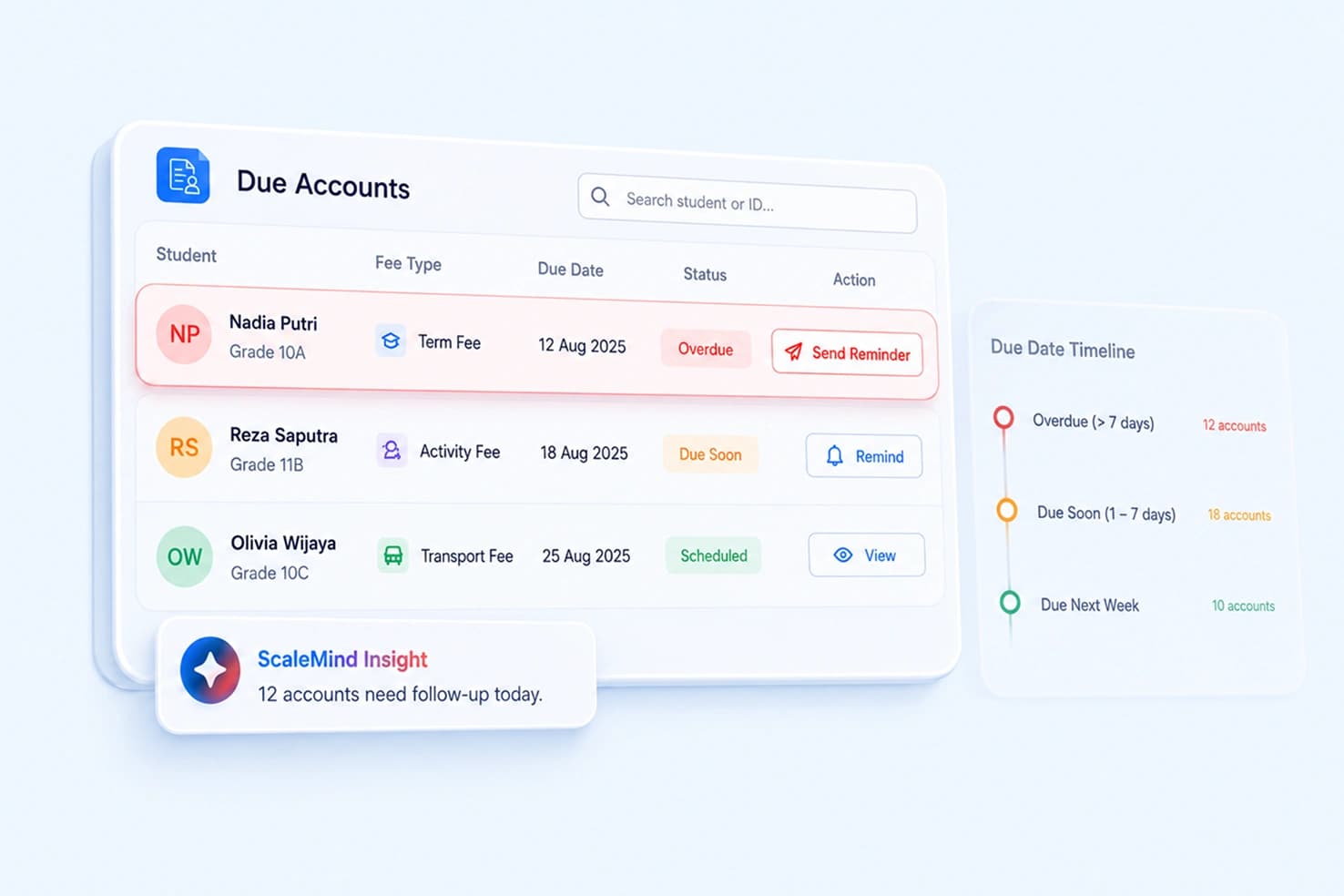 Automated School Fee Alerts