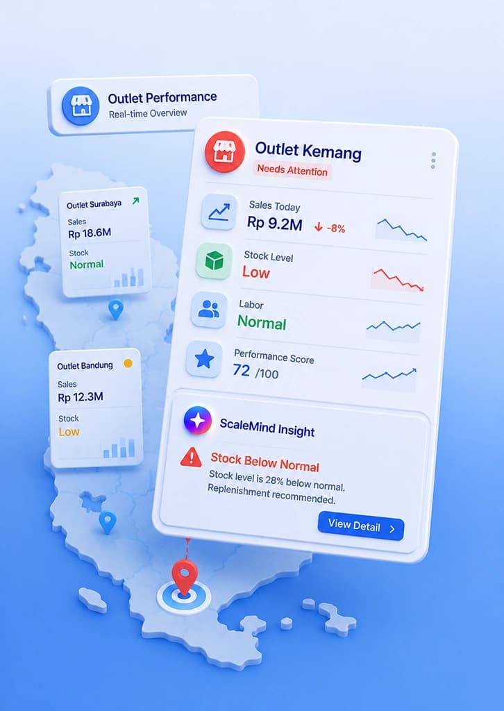 Outlet Terpantau Real-Time