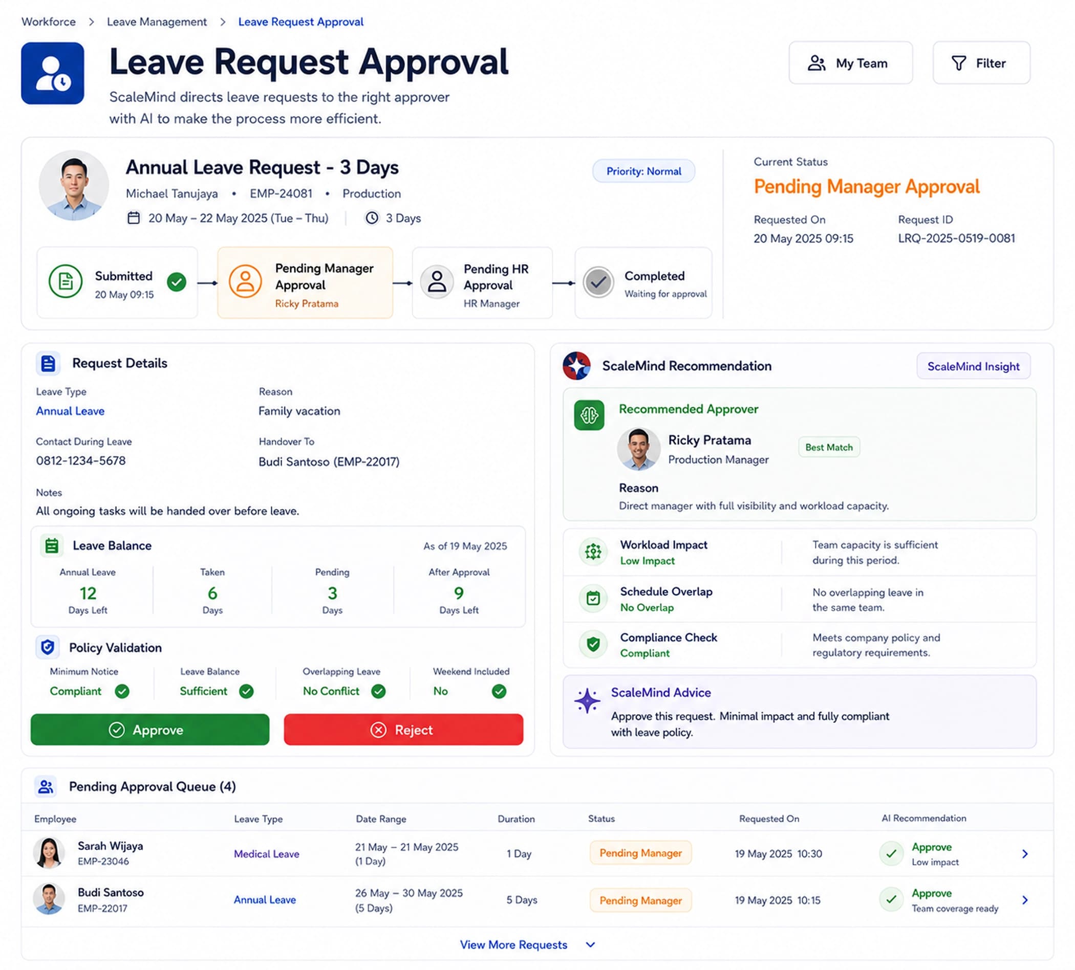 Leave Request Approval