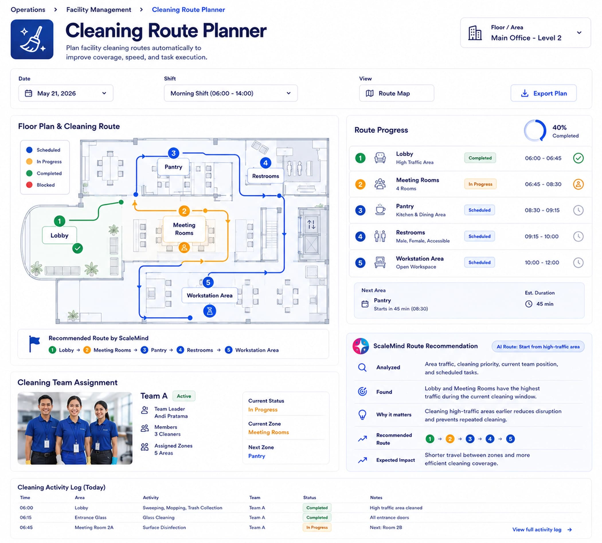 Cleaning Route Planner