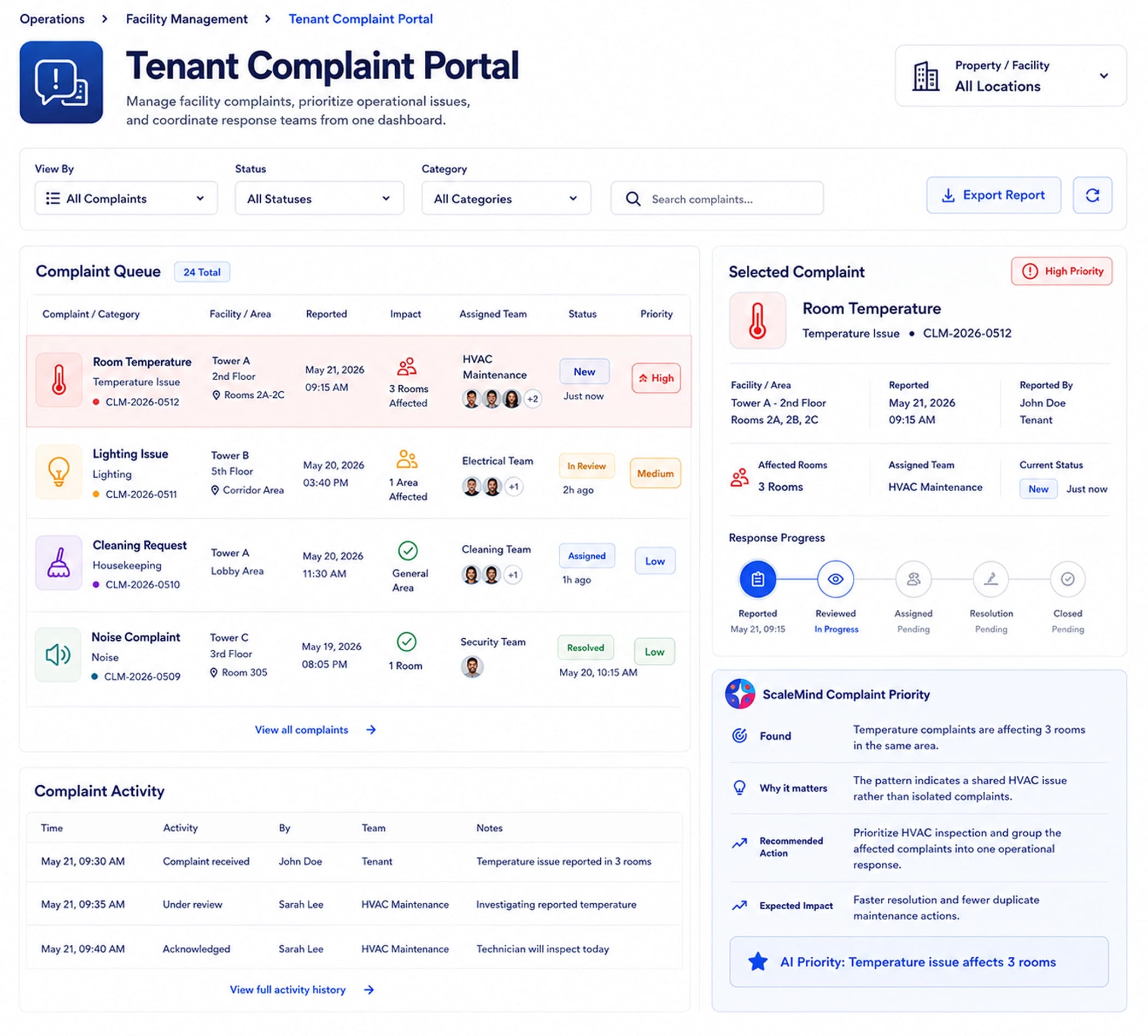 Tenant Complaint Portal