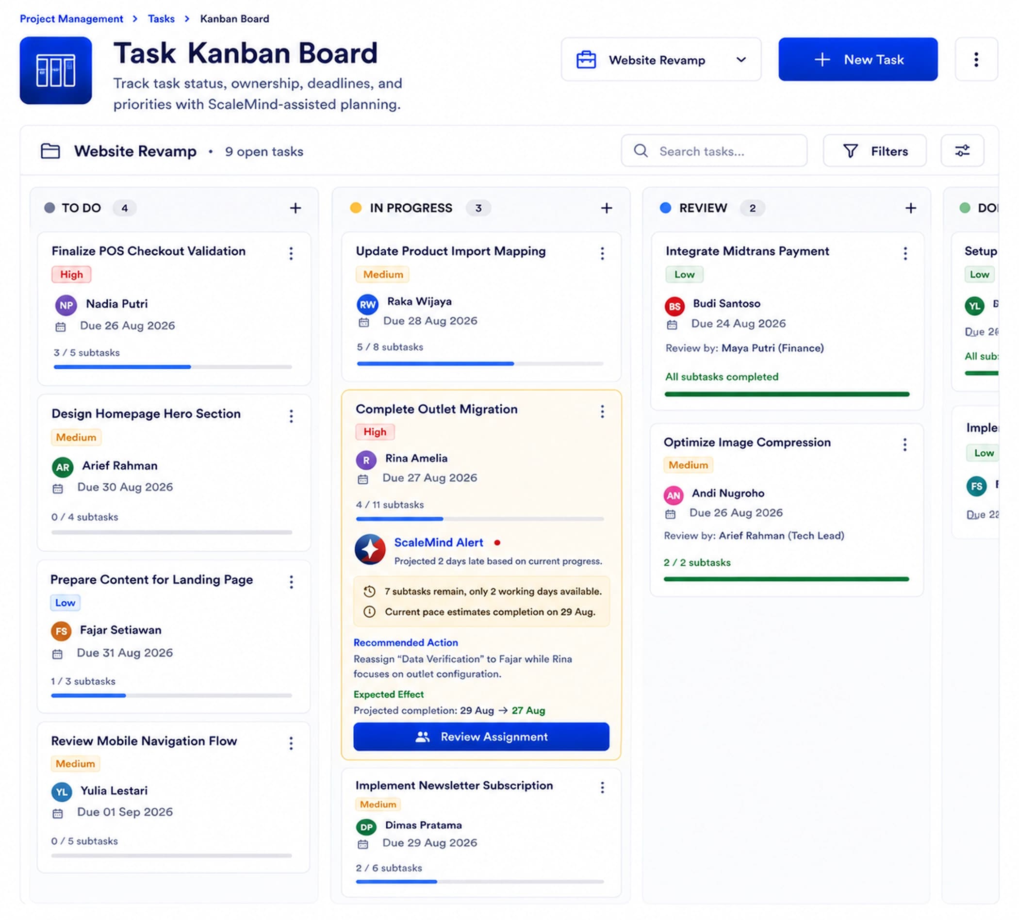 Task Kanban Board