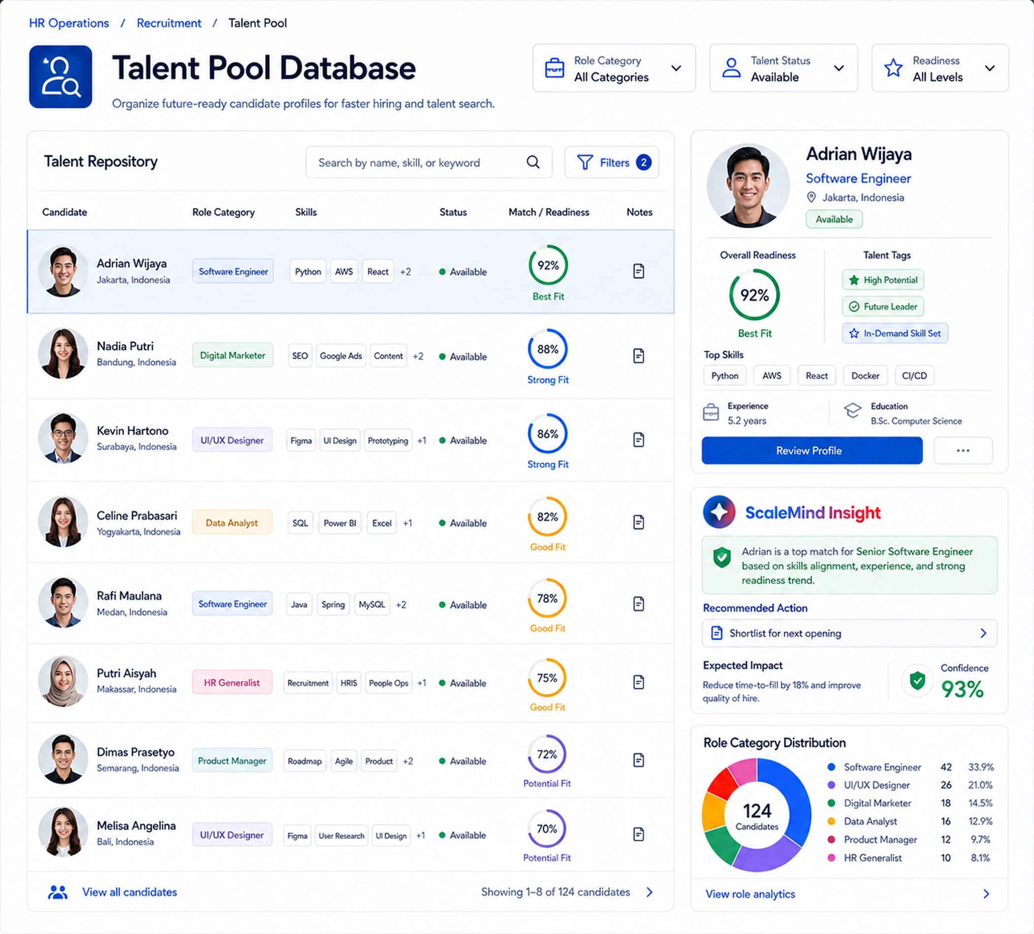 Talent Poll Database