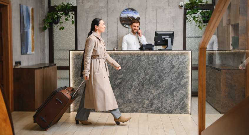 Istilah dalam perhotelan seperti Walk-in Guest