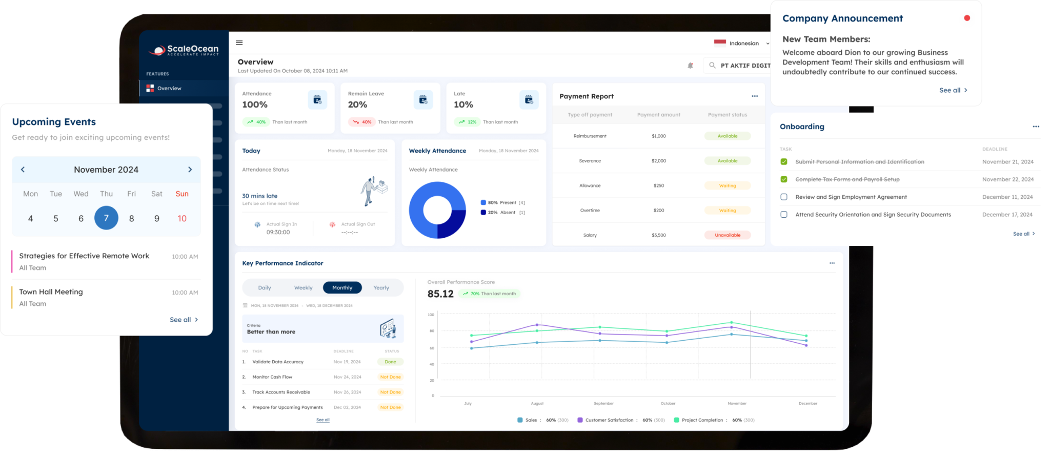 Strategi Optimal Menjalankan Absensi dengan Software HR ScaleOcean