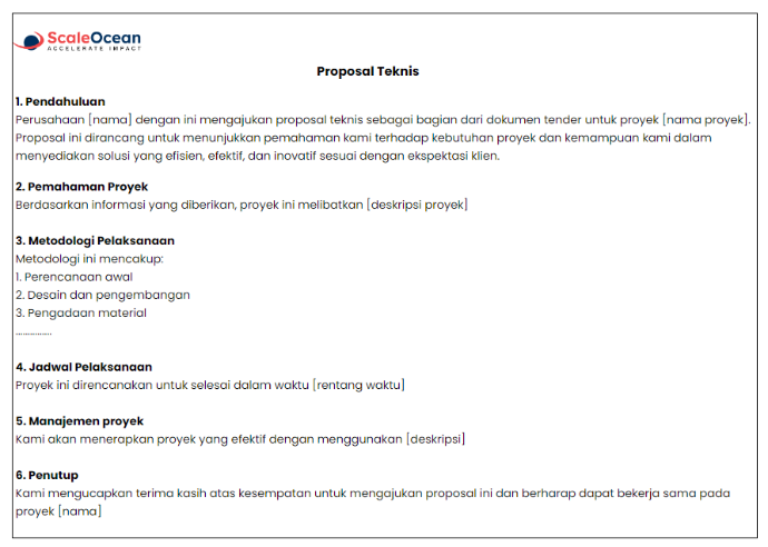 contoh proposal teknis