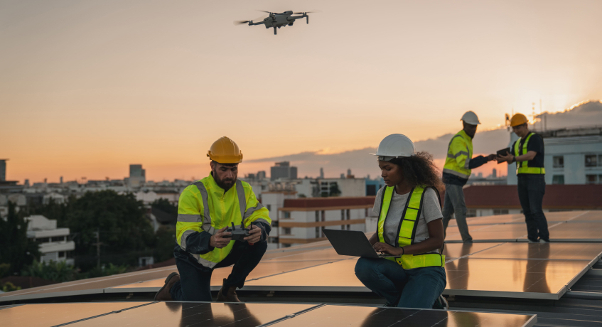 Berikut adalah contoh penggunaan drone.