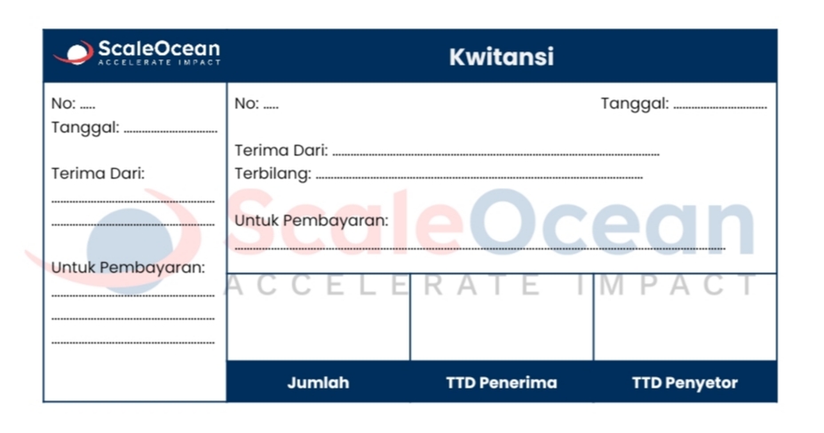 Contoh Kwitansi Kosong 