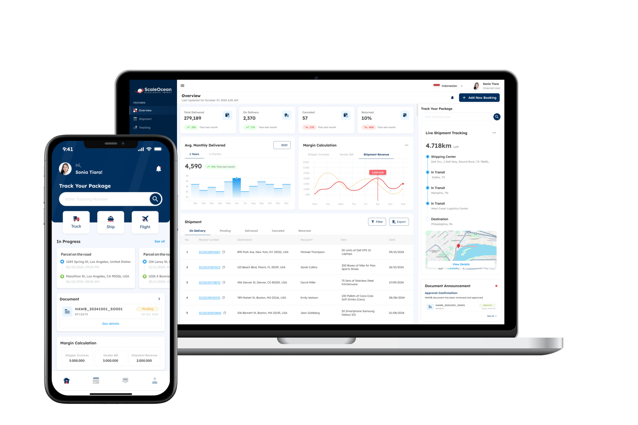 Software logistik ScaleOcean