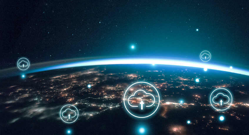 Visualisasi cloud ERP.
