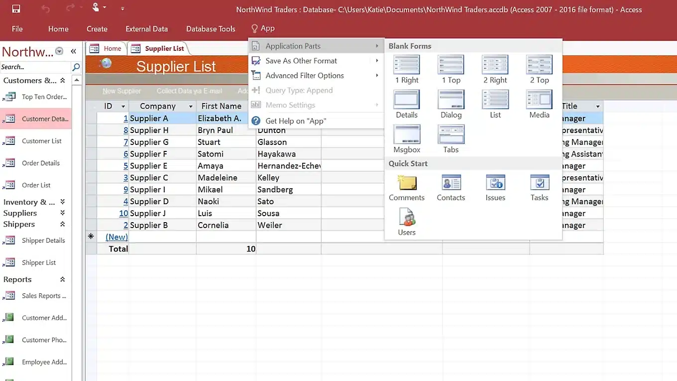 Aplikasi Pengolah Data Microsoft Access