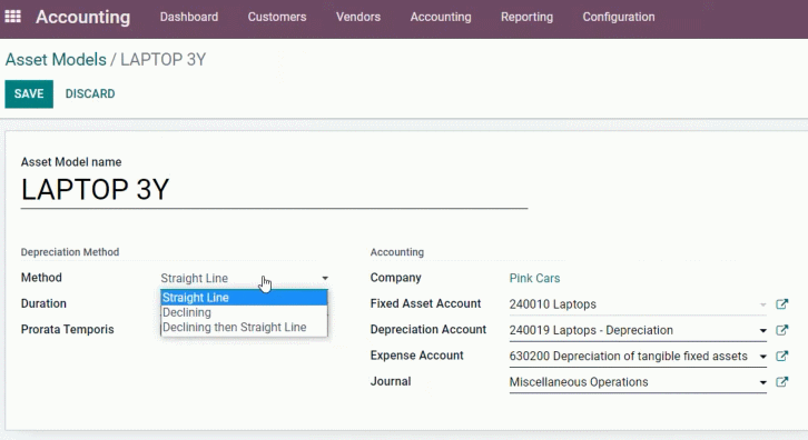 Odoo Asset Management