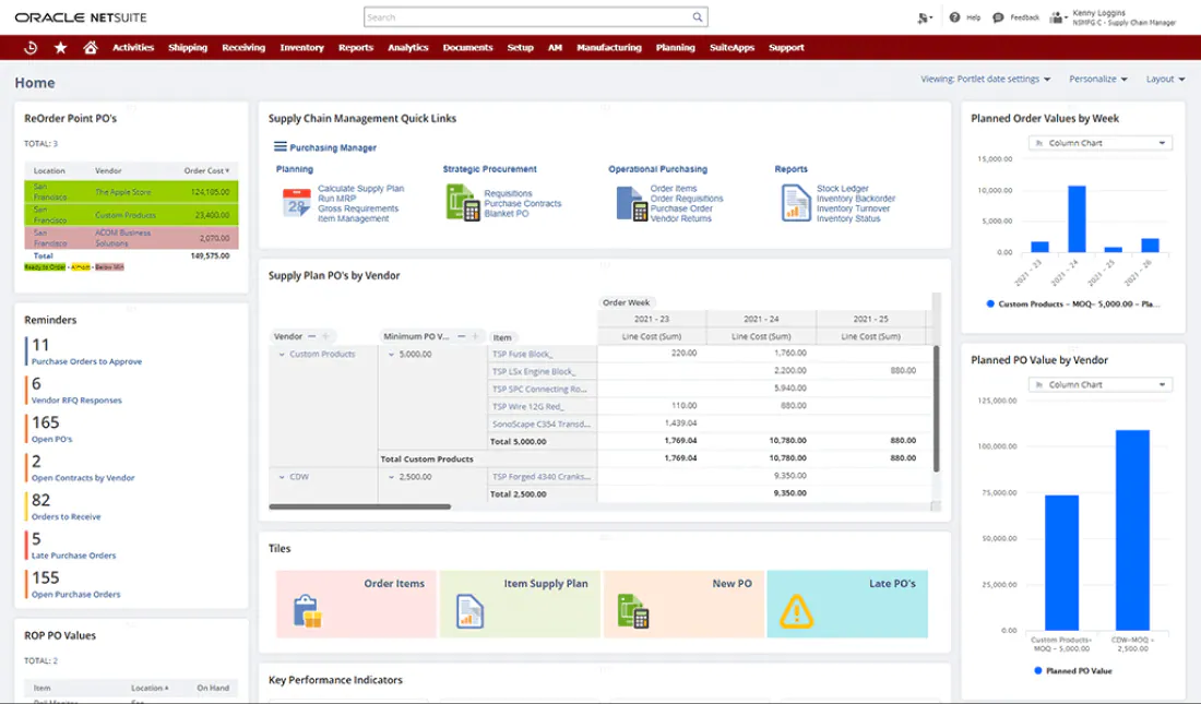 Software SCM Oracle Netsuite