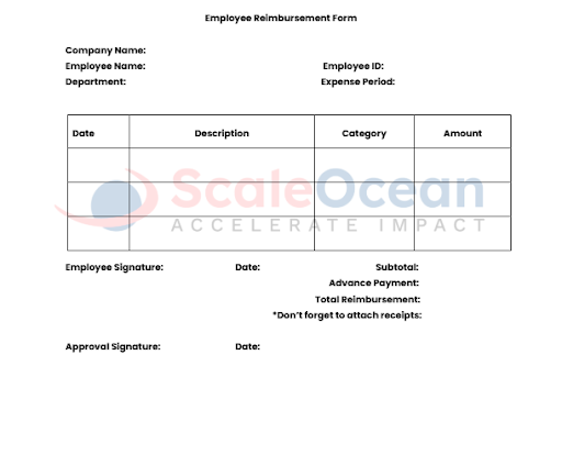 Employee Reimbursement Form