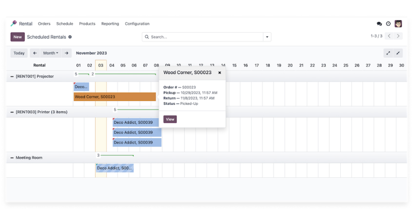 Odoo Rental Application