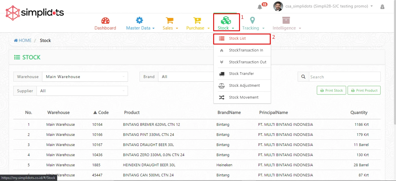 Software Distribusi Barang SimpliDOTS