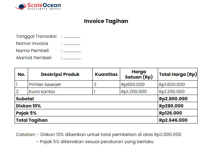 Contoh Invoice
