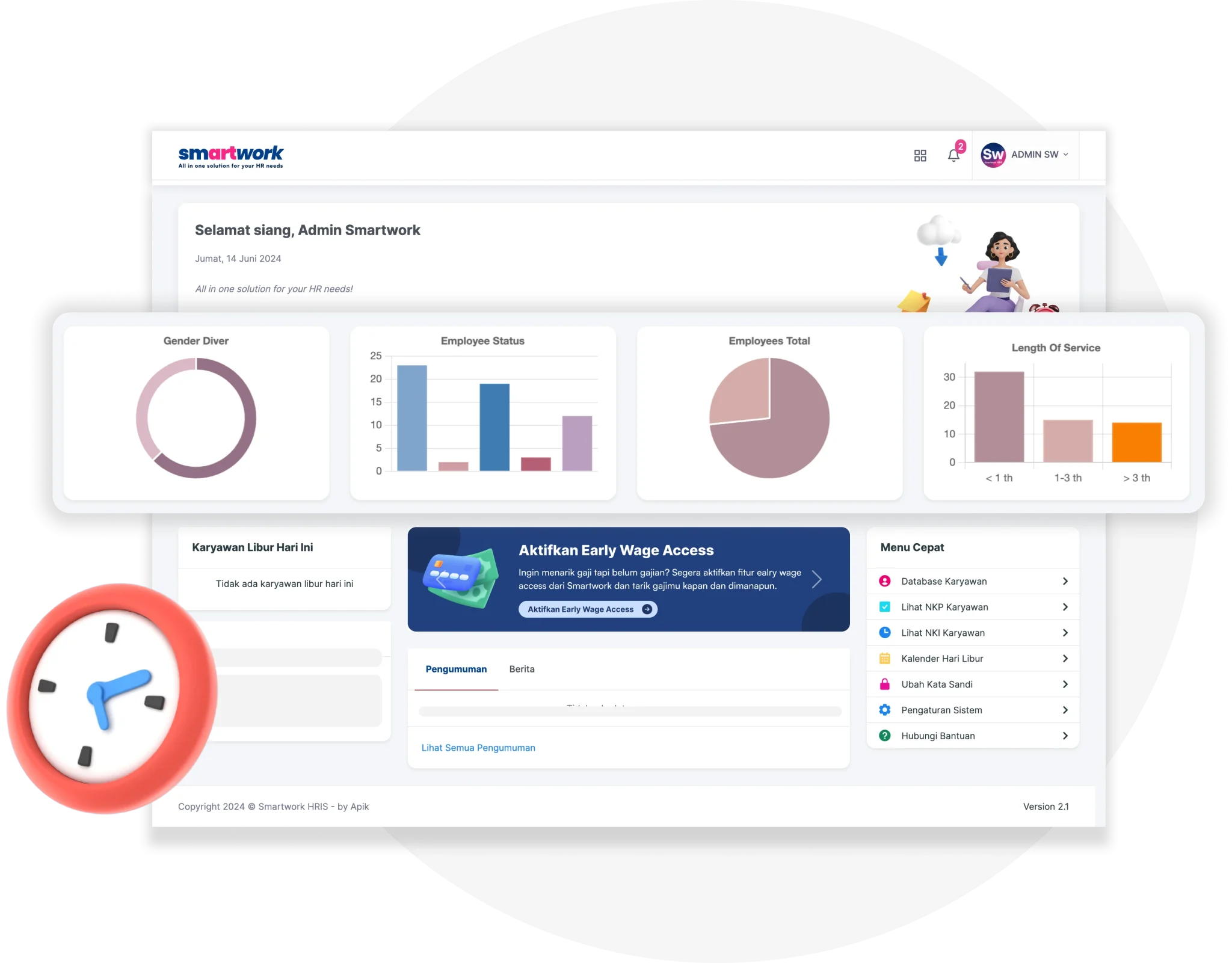 Sistem Informasi Cuti Pegawai Smartwork