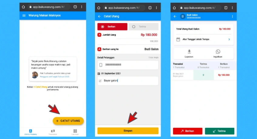 Aplikasi Pembukuan Usaha BukuWarung