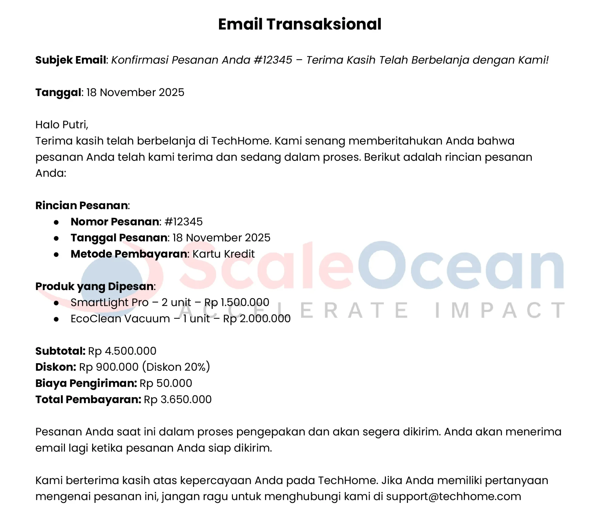 Email Transaksional