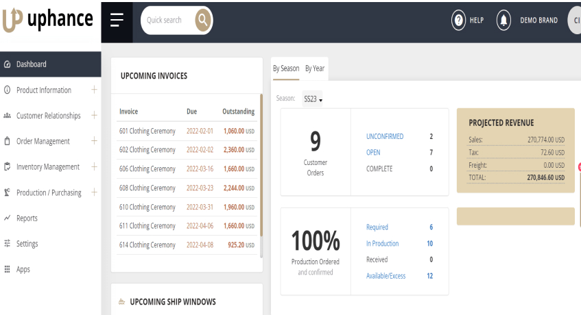 Software Manufaktur Pabrik Garmen Uphance