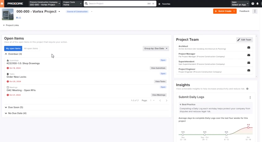 Software Konstruksi Bangunan Procore