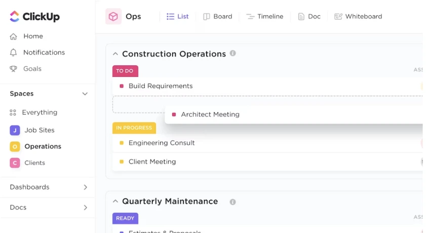Software Konstruksi ClickUp