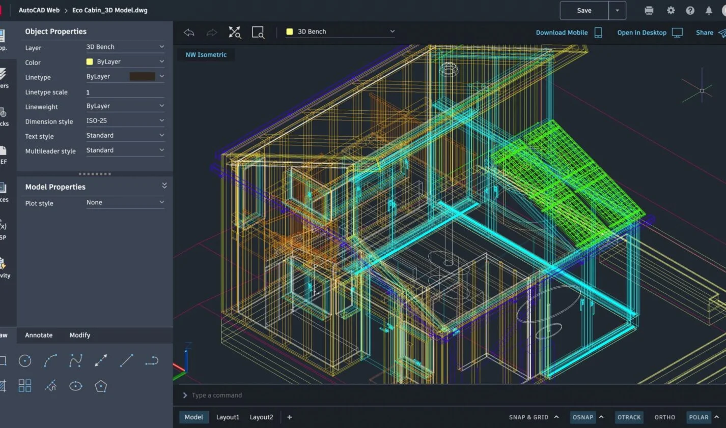 Aplikasi untuk Kontraktor AutoCAD Web