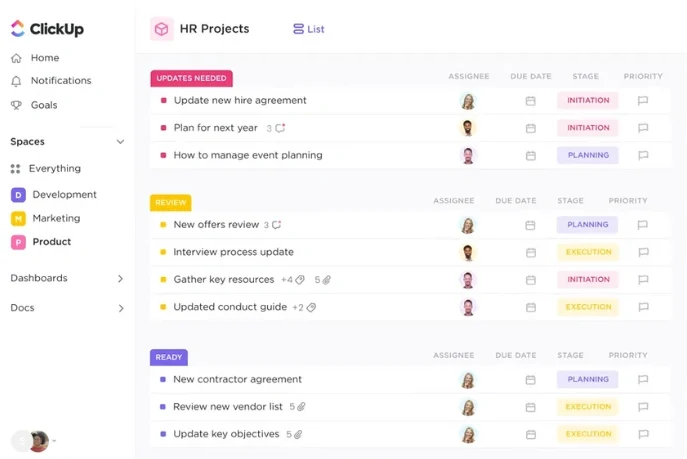 Employee Activity Monitoring Software: ClickUp