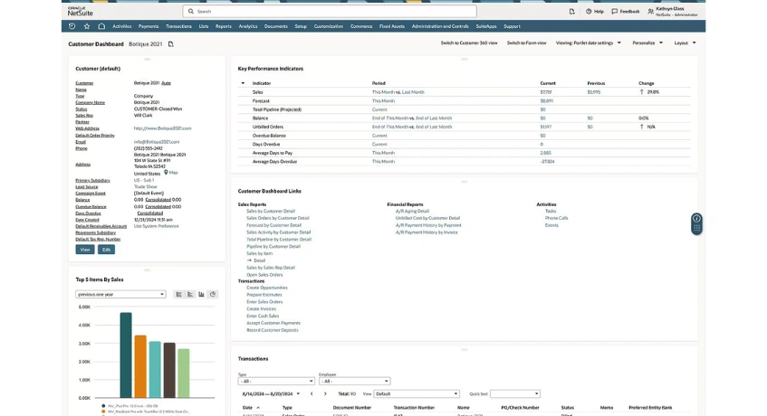 Sales Pipeline Management Software: Oracle NetSuite CRM