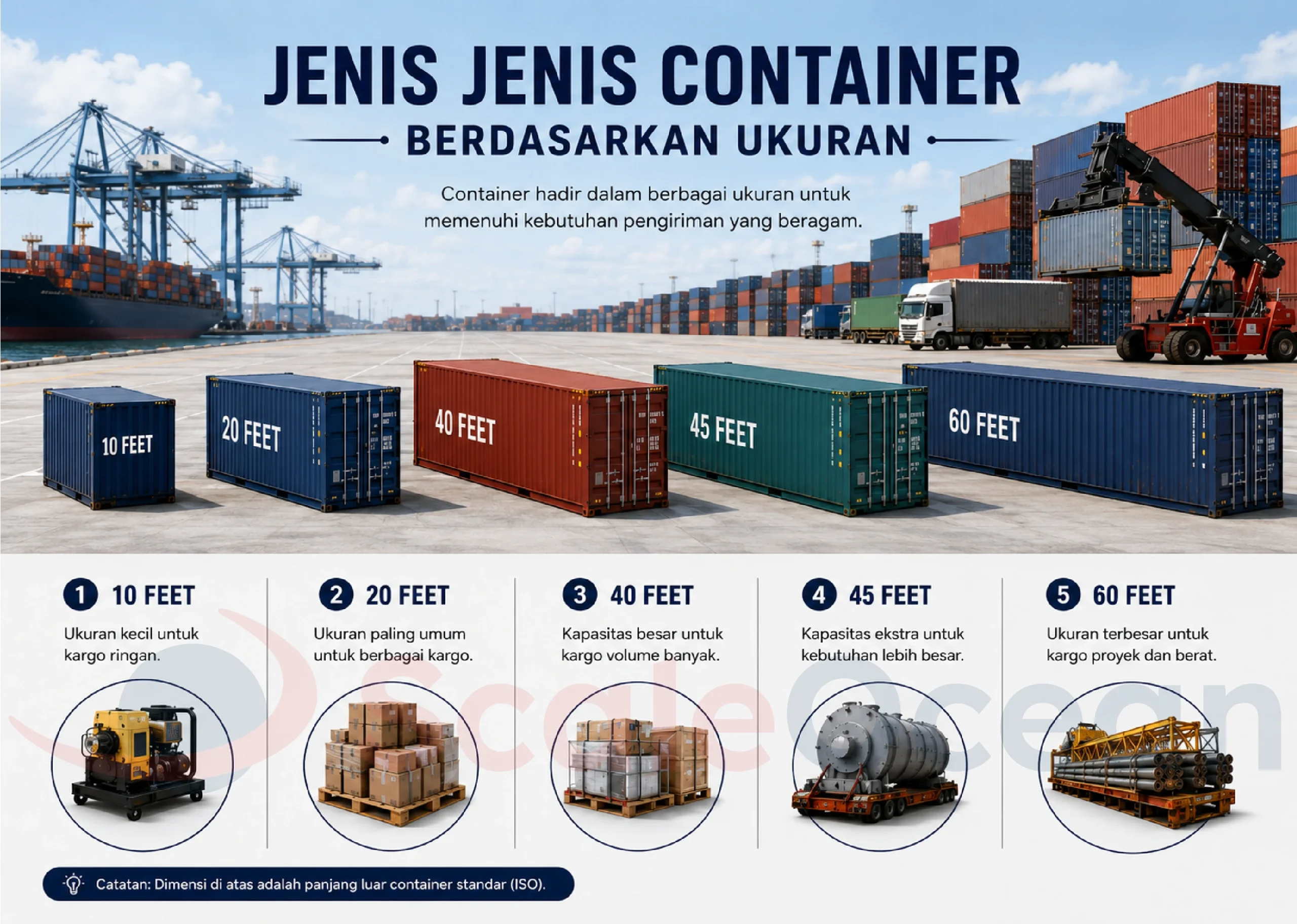 Jenis-Jenis Container Berdasarkan Ukurannya