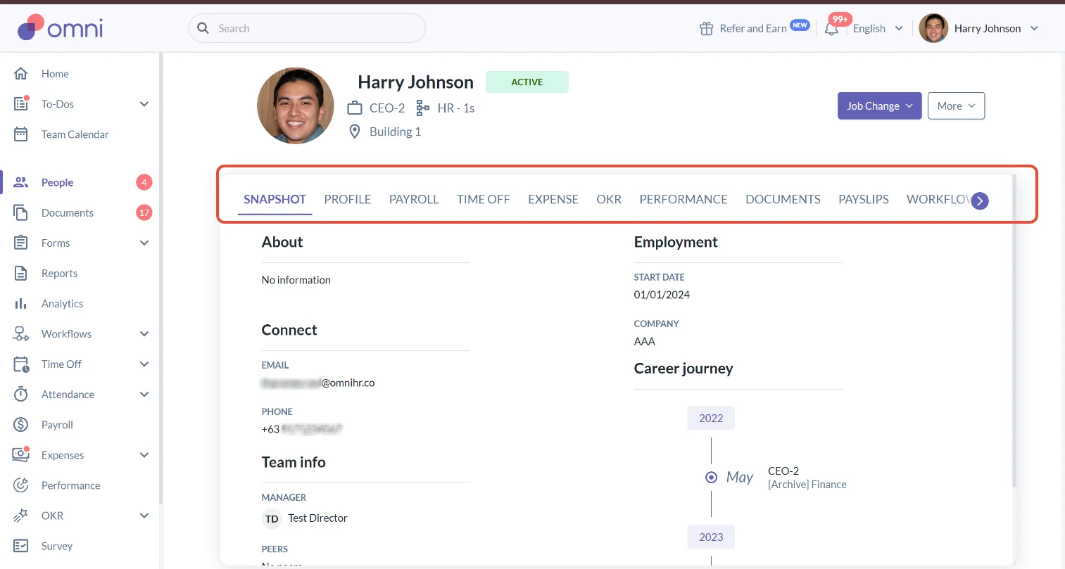 Onboarding Offboarding Software Omhi HR