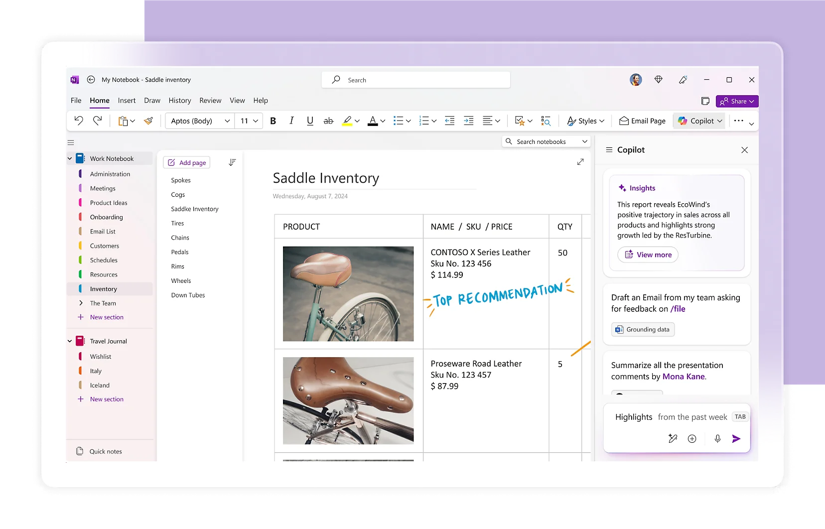 Software Bisnis OneNote