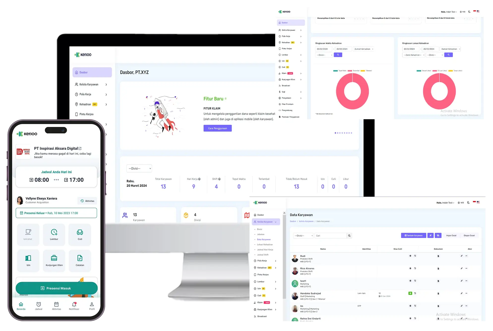 Aplikasi Absensi Online Kerjoo