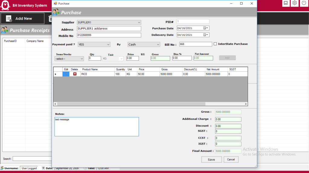 Aplikasi WMS Bhansali Inventory