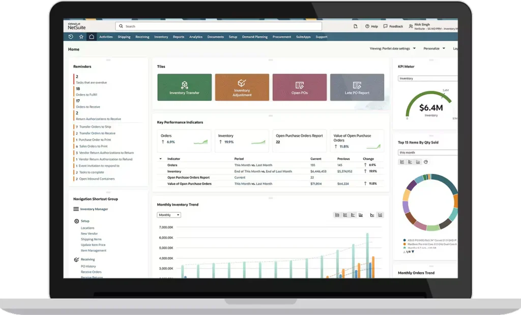 ERP Software for Oil and Gas Industry: Oracle NetSuite