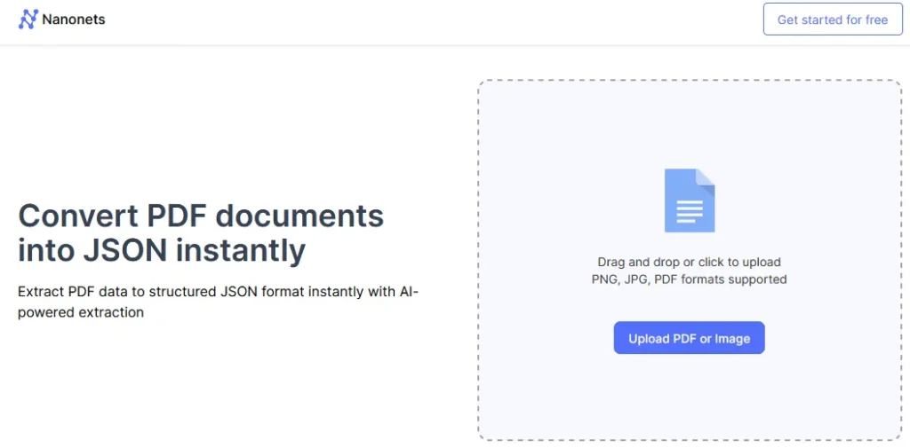 Nanonets OCR program