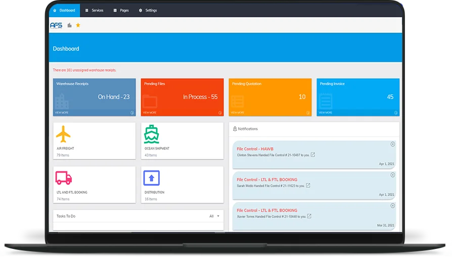 Freight Forwarding Software Alloy