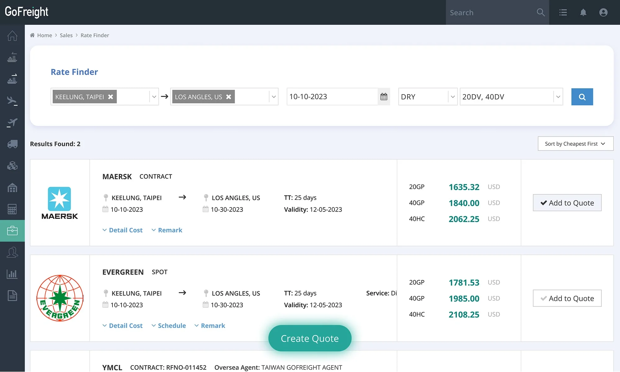 Freight Forwarding System GoFreight