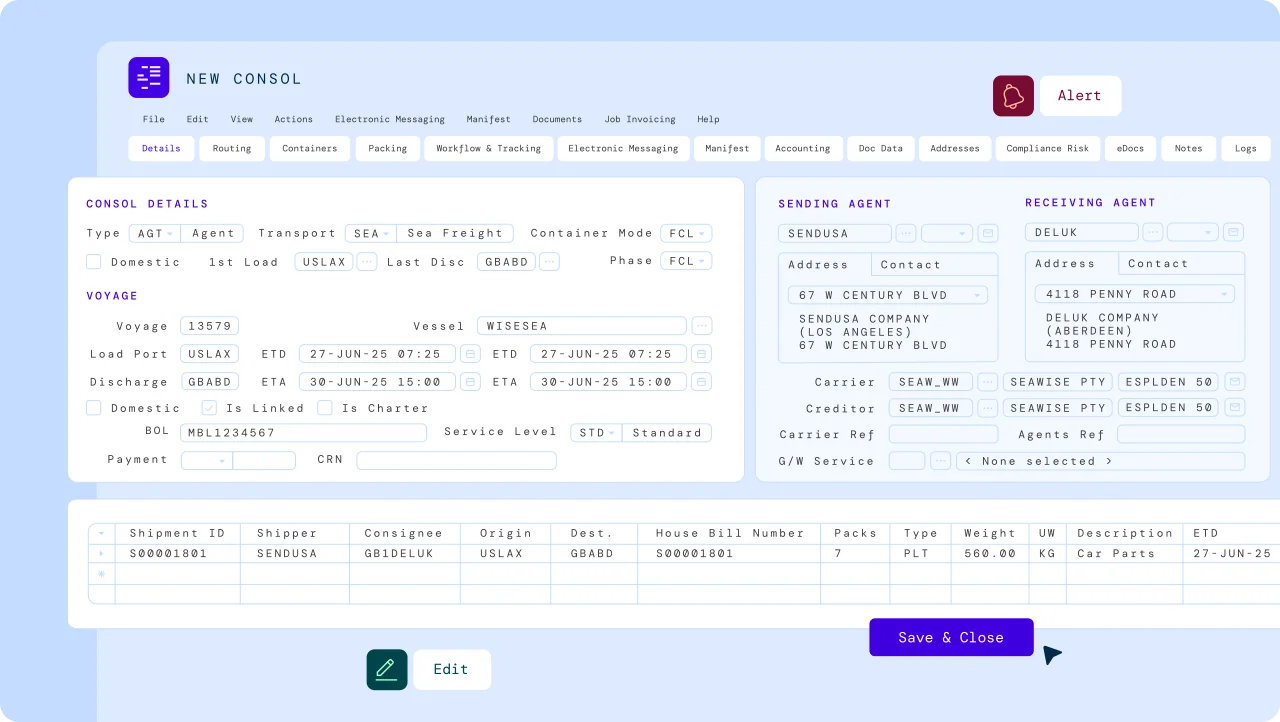Software Freight Forwarding CargoWise