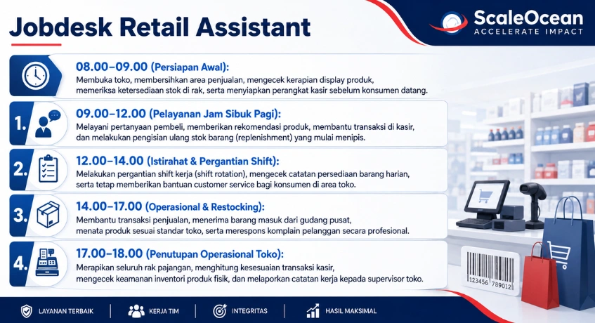 Contoh Jobdesk Retail Assistant ScaleaOcean