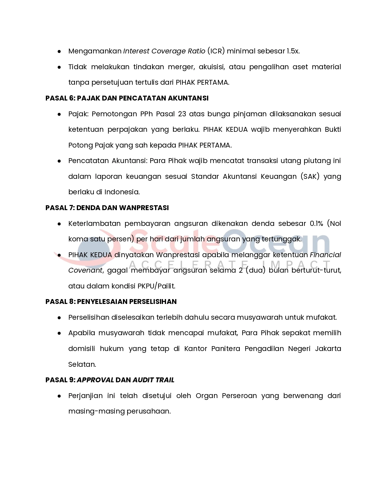 Surat Perjanjian Hutang Piutang 3
