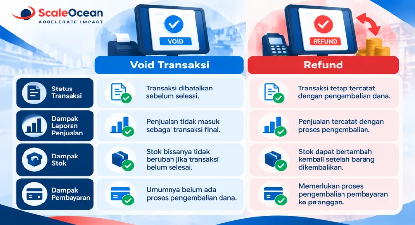 Apa Perbedaan Void Transaksi dan Refund
