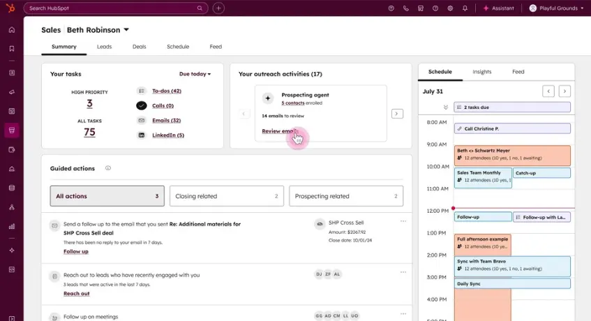 HubSpot AI Sales Software