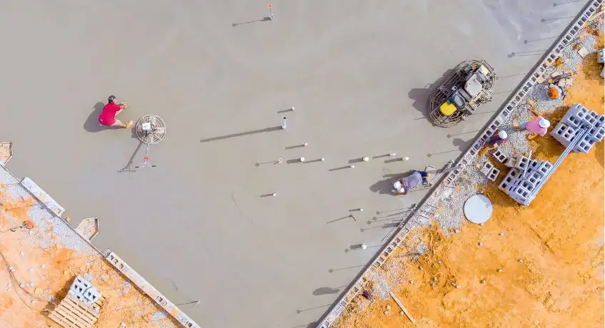 The process of building raft foundation