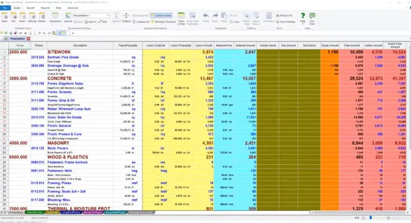 sage estimating