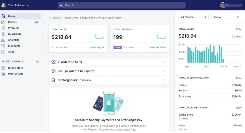 shopify for fashion inventory software