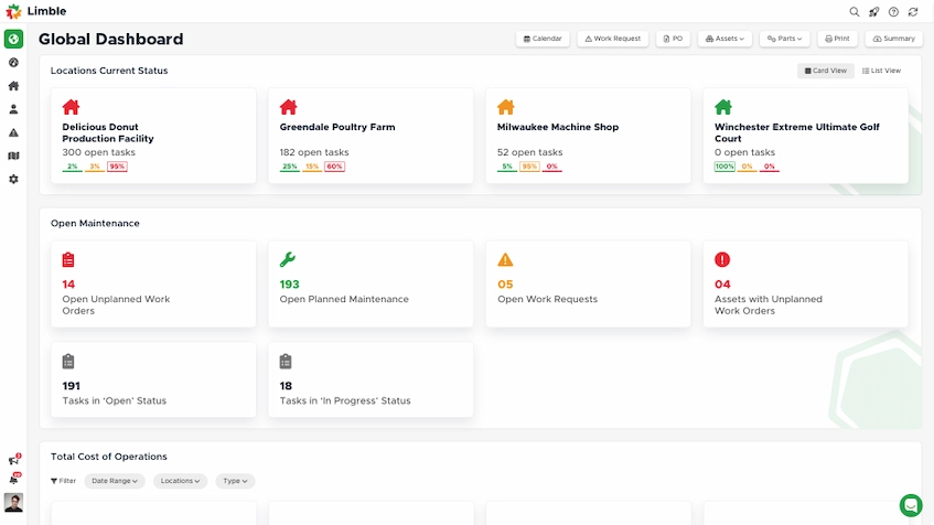 Limble Facility Management Software