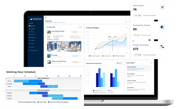 ScaleOcean construction dashboard
